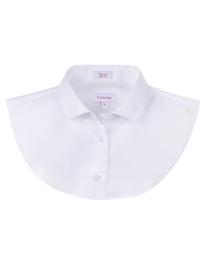 O’ Princess White Twill Pointed Collar with Extension