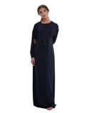 Rojo London June Navy Bamboo Nursing Nightgown & Cardigan Set