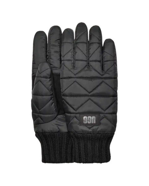 UGG Black Quilted Men's Gloves Myselflingerie.com