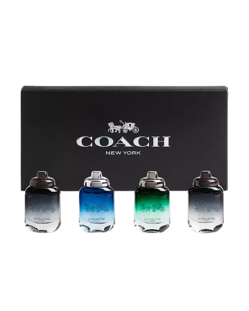 Coach New York Men's 4 Piece EDT Minis Gift Set