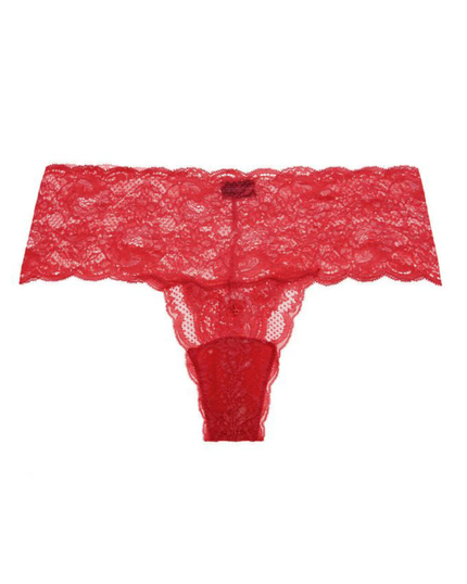 Cosabella NEVER0343 Mystic Red Lace Cutie Thong myselflingerie.com