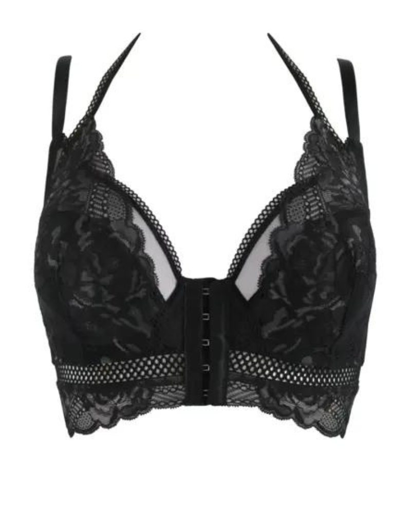 Pour Moi 28601 Black OOO La La Underwire Bralette myselflingerie.com