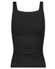 Flamingo 24FLRUCH2Z-BK Black Ruched Soft Cups Tankini Swim Top Myselflingerie.com