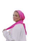 Tie Ur Knot Terry Barbie Pink Adjustable Pre-Tied Bandanna myselflingerie.com