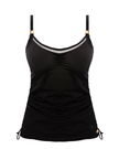 Fantasie 502851 Black East Hampton Underwire Adjustable Side Tankini Top myselflingerie.com