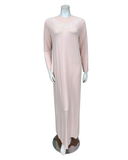 Iora Lingerie Rose Peach Lace Collar Pull On Modal Nightgown