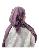 Valeri Purple Bamboo Pre-Tied Bandanna with Full Grip