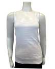 Cotton Touch 510 White Cotton Sleeveless Camisole Undershirt myselflingerie