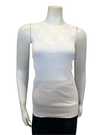 Teri 1500 White Cotton Sleeveless Camisole Undershirt myselflingerie.com