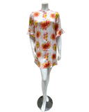 Oh! Zuza 4216 Happy Flowers Button Down Viscose Nightshirt myselflingerie.com