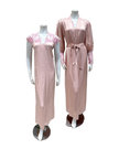 Oh! Zuza M8945 + M8943 Dusty Pink Lace Gown & Robe Set myselflingerie.com