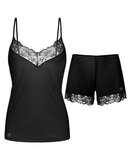 FCXA0005M + FXSH0004 Black Jazlyn Modal Cami Set