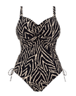 Fantasie 504531 Monochrome Silhouette Island Front Twist Underwire Swimsuit myselflingerie.com