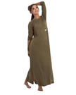 Snooze by Rojo 0175 Khaki Scribbler Modal Nightgown & Pullover Set myselflingerie.com