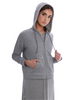 Snooze by Rojo 0174 Grey Chiller Modal Nightgown & Hoodie Set myselflingerie.com