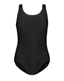 Flamingo 24FL071 Black Strap Ribbed Logo Swimsuit myselflingerie.com