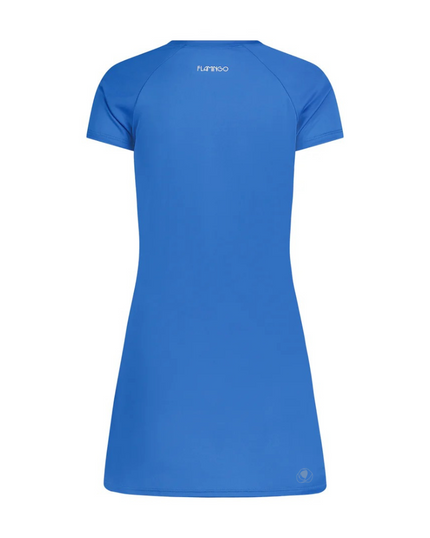 Flamingo 24FL803TUNIC-RB Royal Blue Short Sleeve Swim Rashguard Tunic Top myselflingerie.com