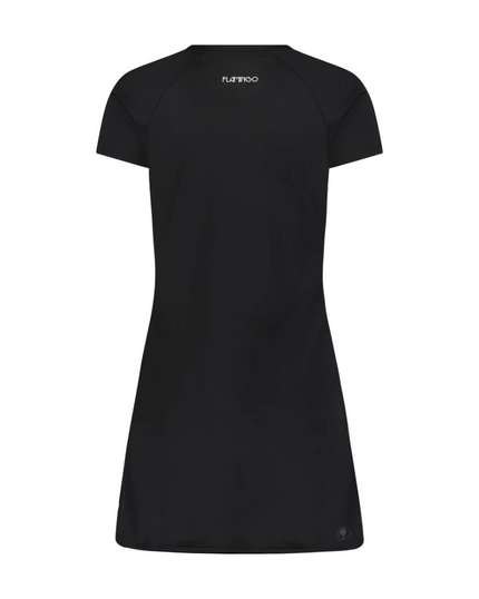 Flamingo 24FL803TUNIC-BK Black Short Sleeve Swim Rashguard Tunic Top myselflingerie.com