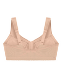 Glamorise MagicLift Blush Front Closure Wire Free Support Bra myselflingerie.com