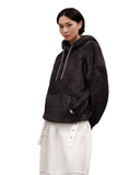 UGG 1121380 Ink Black Loyra Sherpa Hoodie myselflingerie.com