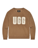 UGG 1123718 Chestnut/Plaster Madeline Fuzzy Logo Crewneck Sweater Myselflingerie.com