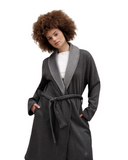 UGG 1158534 Black Bear Heather Duffield Fleece Wrap Robe Myselflingerie.com