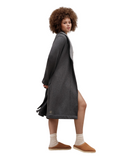 UGG 1158534 Black Bear Heather Duffield Fleece Wrap Robe Myselflingerie.com