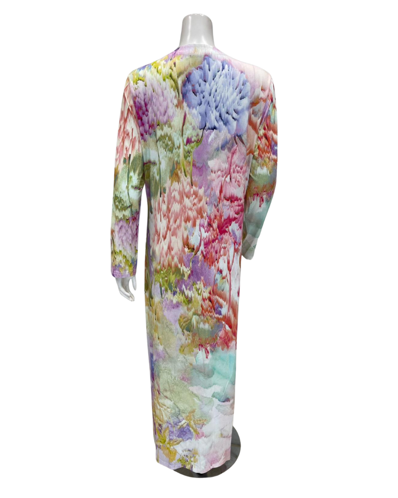 Furstenburg Multicolor Sunrise Print Button Down Modal Button Down Nightgown