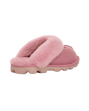 UGG 5125 Dusty Orchid Coquette Clog Suede Slippers with Fur Trim Myselflingerie.com