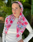 Scarf Bar Botanical Garden Classic Pre-Tied Bandanna with Full Grip Myselflingerie.com