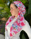 Scarf Bar Botanical Garden Classic Pre-Tied Bandanna with Full Grip Myselflingerie.com