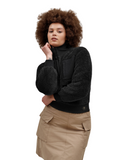 UGG 1158750 Black Janeann Half Zip Sweatshirt Myselfingerie.com