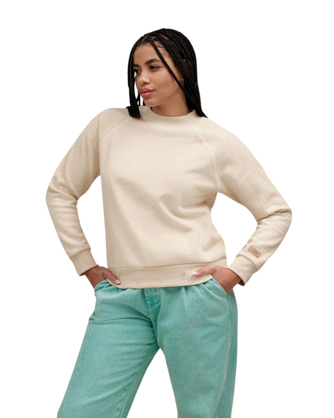 UGG Sand Heather Classic Crewneck Sweatshirt Myselflingerie.com