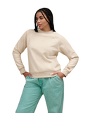 UGG 1160850 Sand Heather Classic Crewneck Sweatshirt Myselflingerie.com