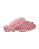 UGG 5125 Dusty Orchid Coquette Clog Suede Slippers with Fur Trim Myselflingerie.com