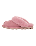 UGG 5125 Dusty Orchid Coquette Clog Suede Slippers with Fur Trim Myselflingerie.com