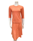 Jackie O' 2PC-JR-CVRP-PCH Peach Junior Swim Top & Skirt Set myselflingerie.com