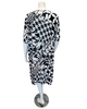 Jackie O' SWMDRS-BWG Black/White/Gold Print Swim Cover Up Dress myselflingerie.com