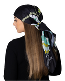 Le Blanc Blossom Adjustable Pre-Tied Bandanna with Full Non Slip Grip