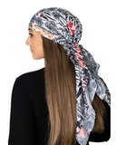 Tie Ur Knot Abstract Floral Adjustable Pre-Tied Bandanna with Full Non Slip Grip myselflingerie.com