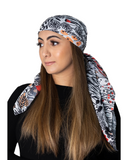 Tie Ur Knot Abstract Floral Adjustable Pre-Tied Bandanna with Full Non Slip Grip myselflingerie.com