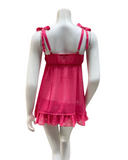 Rya Collection 543 Azalea Dahlia Chiffon Babydoll with Panty myselflingerie.com