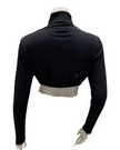 Sparrow S6957 Black Ribbed Crop Shell Turtleneck  myselflingerie.com