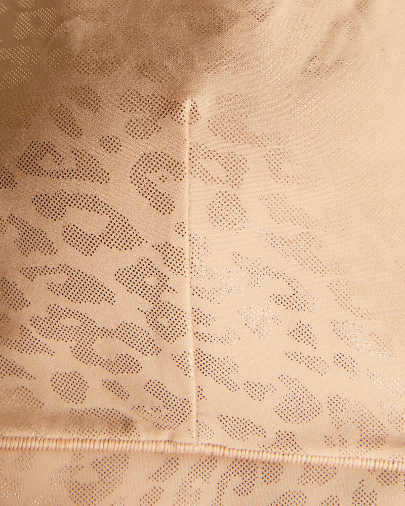 Chantelle 11DQ2 Leopard Shimmer Soft Stretch Molded Bralette myselflingerie.com