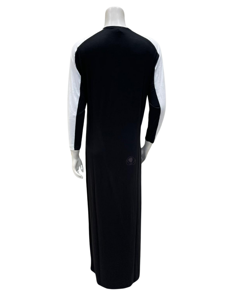 Chicolli N5013-24B Silicon Print Cotton Nursing Nightgown myselflingerie.com