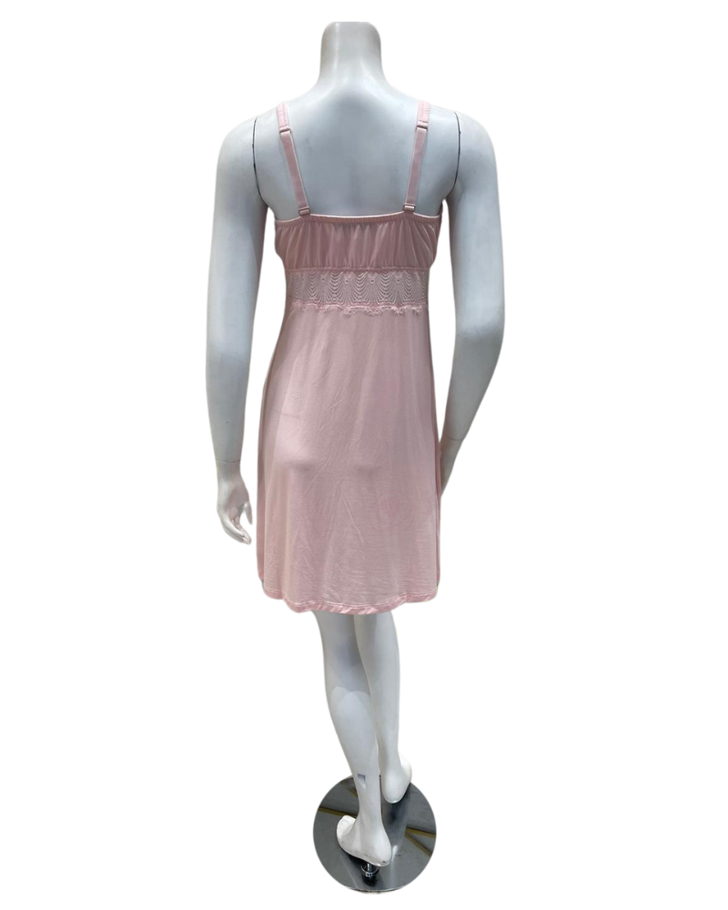 Cosabella ALLSW2722 Pink Lilly Allure Curvy Modal Chemise myselflingerie.com
