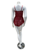 Cosabella MAGNO2221 Sindoor Red Magnolia Lace Teddy Romper myselflingerie.com