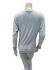 Oh! Zuza M3320 Light Blue Boat Neck Lace Trim Modal Pajamas Set myselflingerie.com
