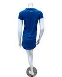 Flamingo 24FL803TUNIC-RB Royal Blue Short Sleeve Swim Rashguard Tunic Top myselflingerie.com