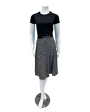 Flamingo 24FL402T-G Heather Grey Flairy Swim Skirt Tall Length myselflingerie.com